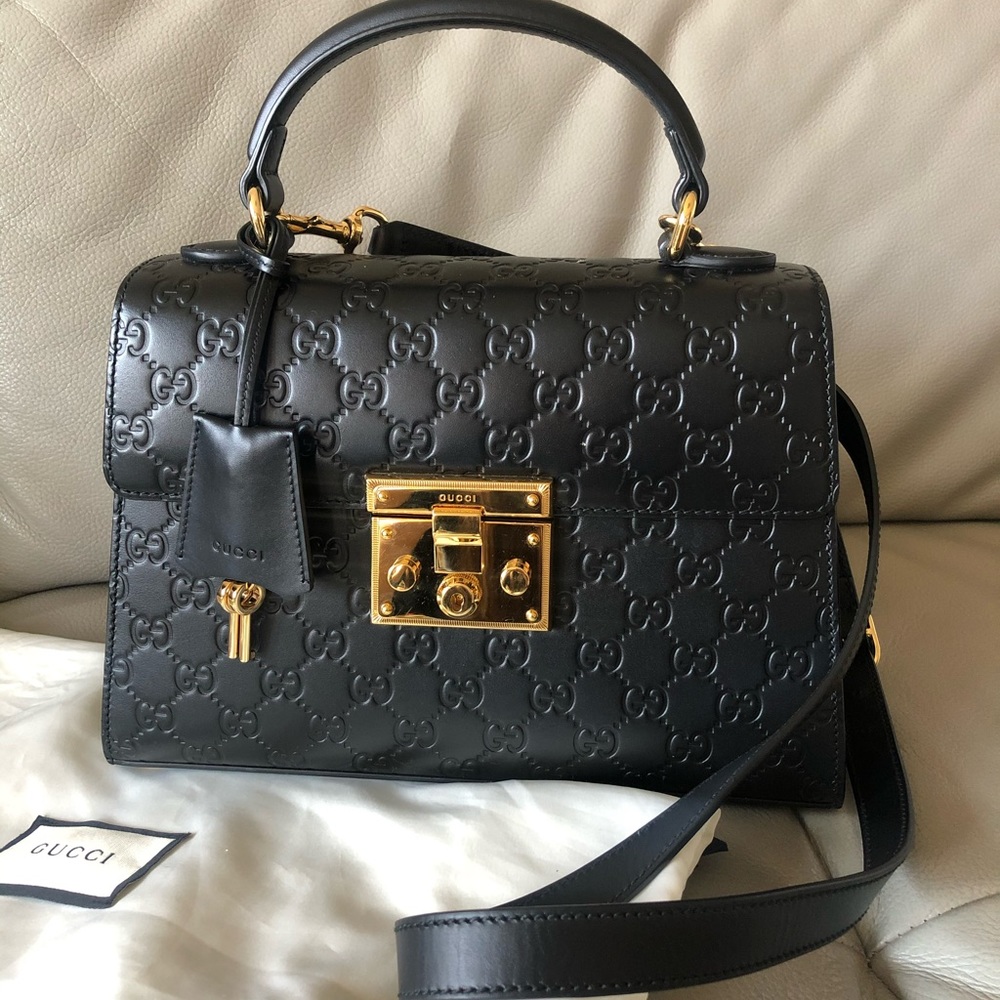 GUCCI handbag - AUTHENTIC Padlock supreme GG leather